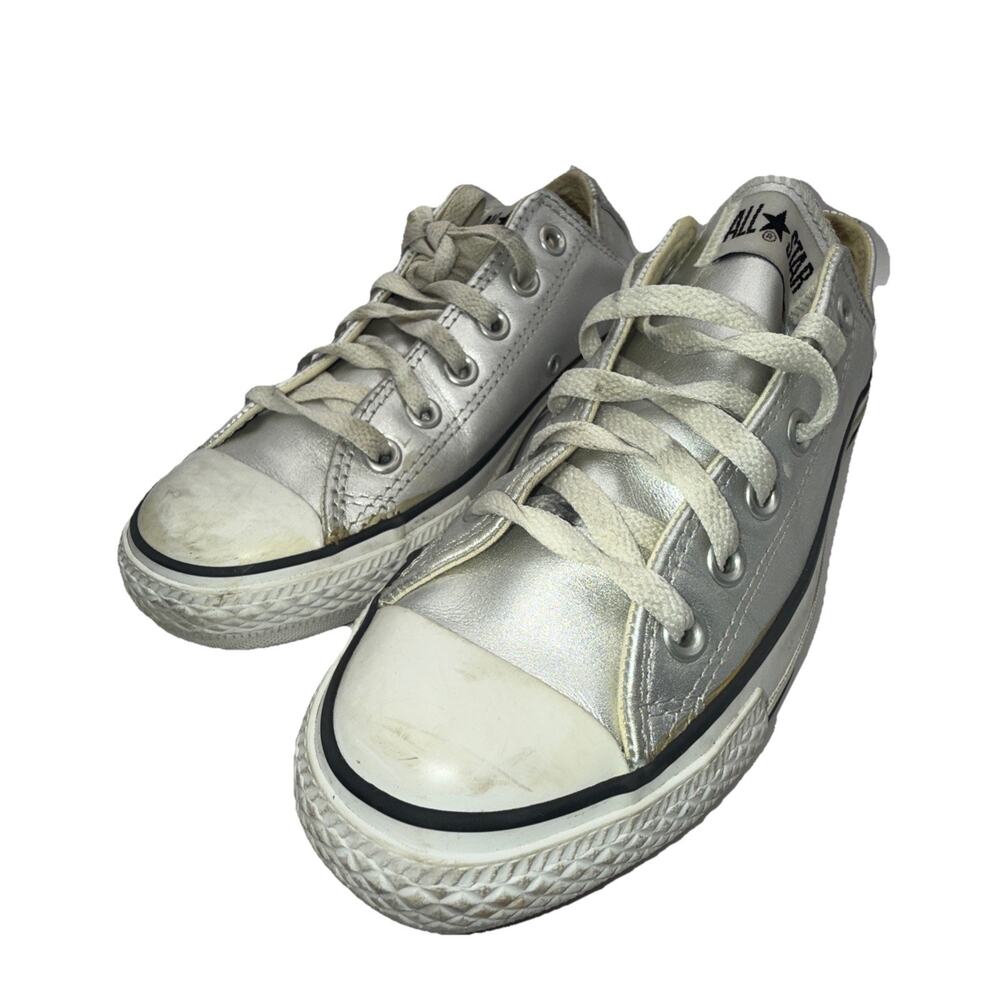 Size 7 - Women’s Converse All-Stars Silver Chuck Taylor - Silver